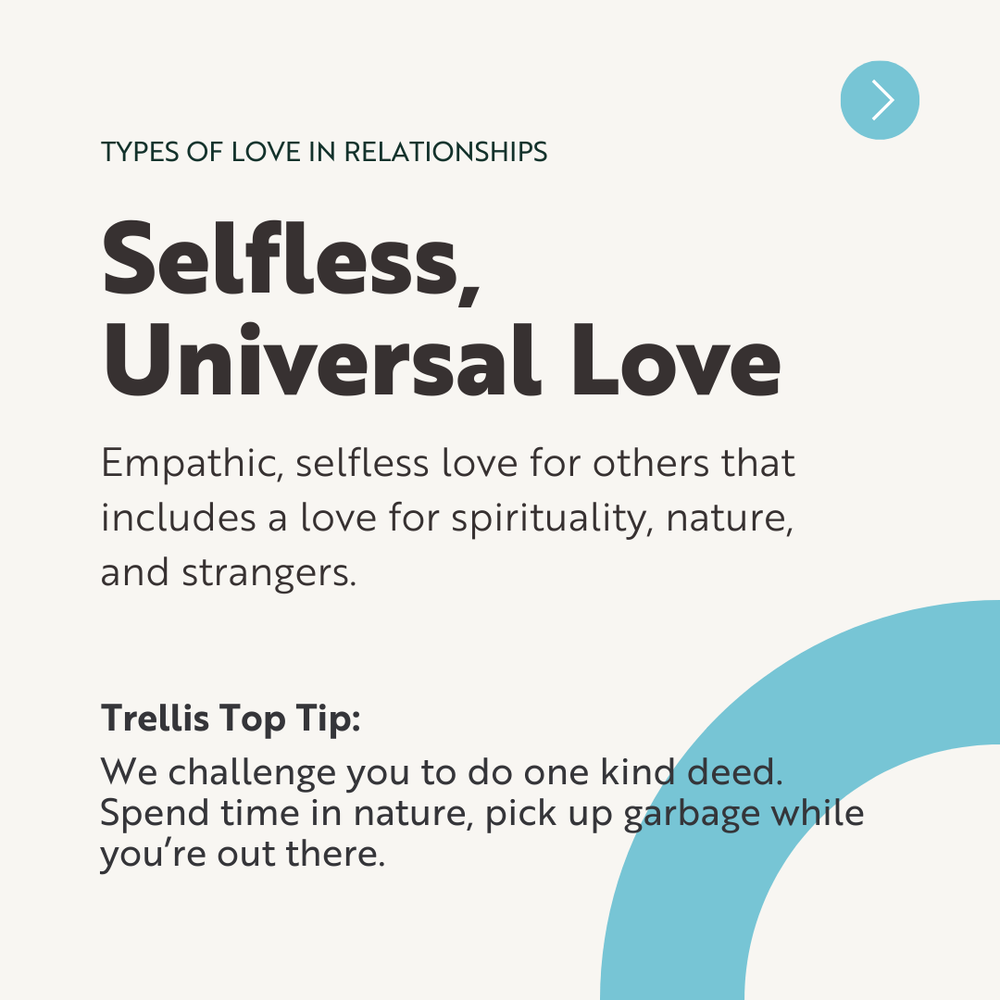 Celebrating Different Kinds of Love selfless, universal love